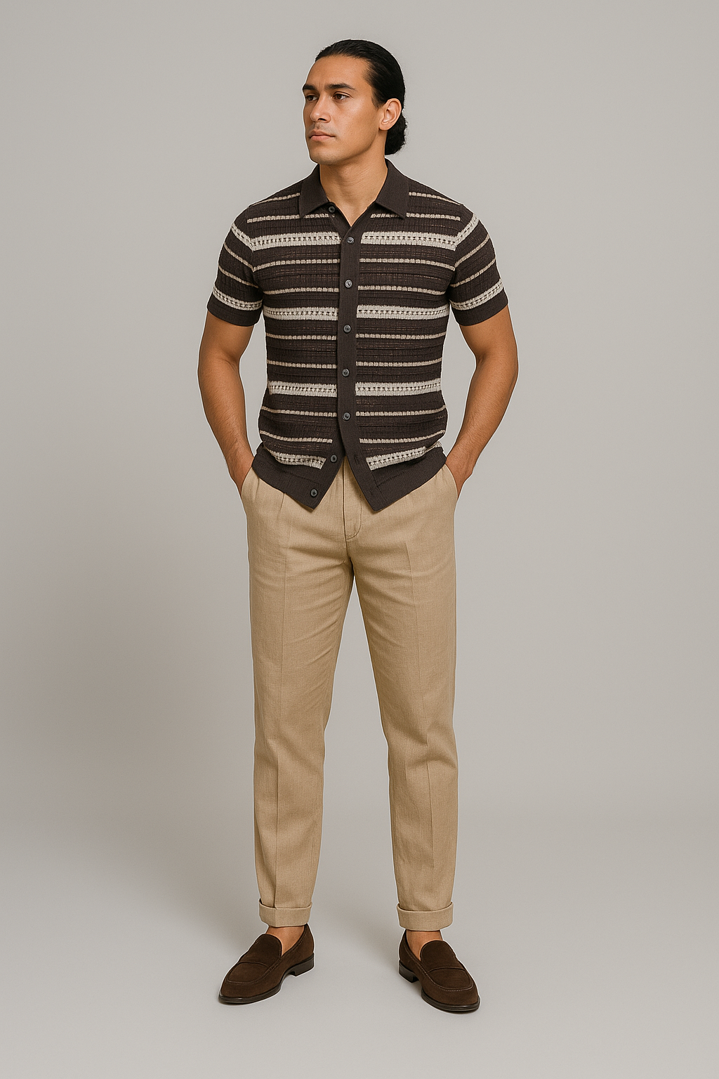 Nurozis | Classic Summer Striped Polo Shirt