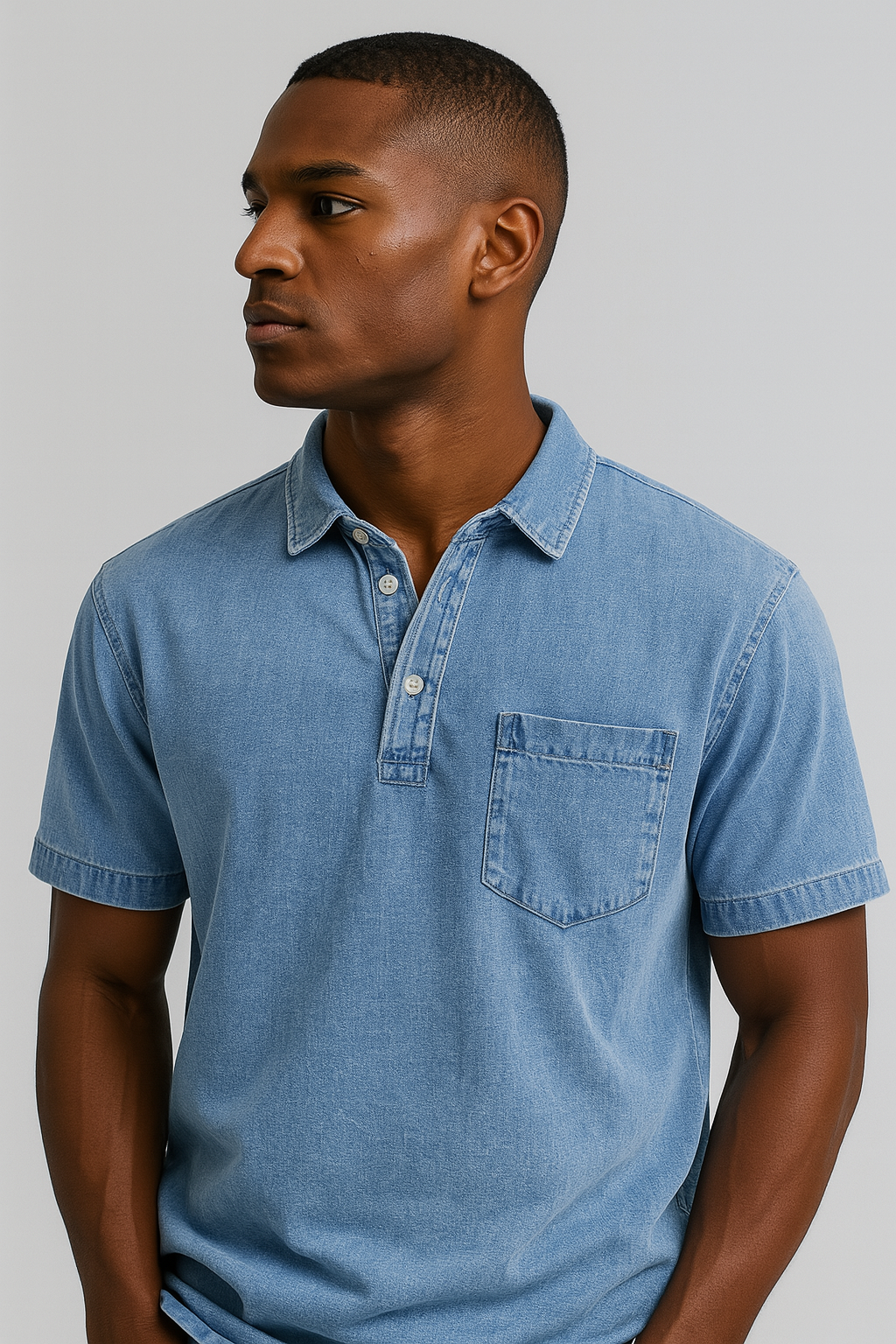 Nurozis | Lightweight Denim Polo for Summer