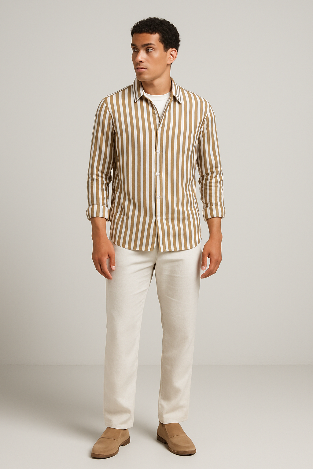 Nurozis – Striped Summer Shirt for Men