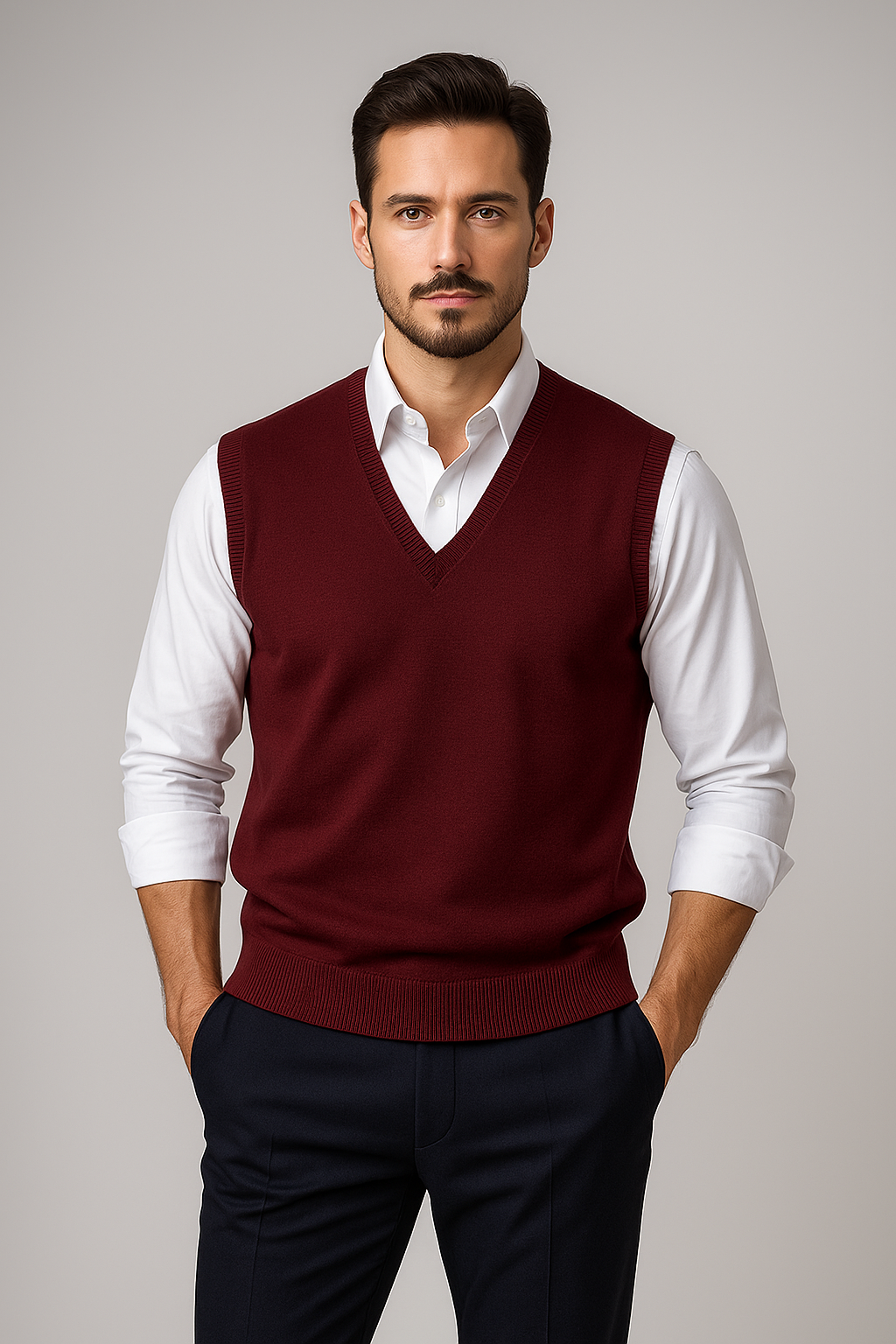 Nurozis | Sleeveless V-Neck Jumper for Effortless Style and Versatile Comfort