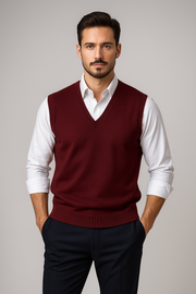 Nurozis | Sleeveless V-Neck Jumper for Effortless Style and Versatile Comfort