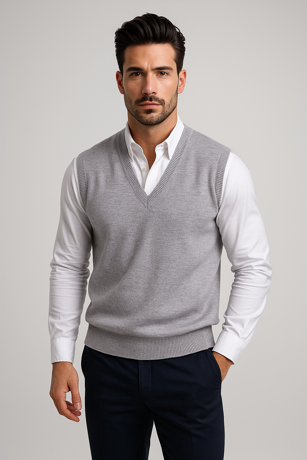 Nurozis | Sleeveless V-Neck Jumper for Effortless Style and Versatile Comfort