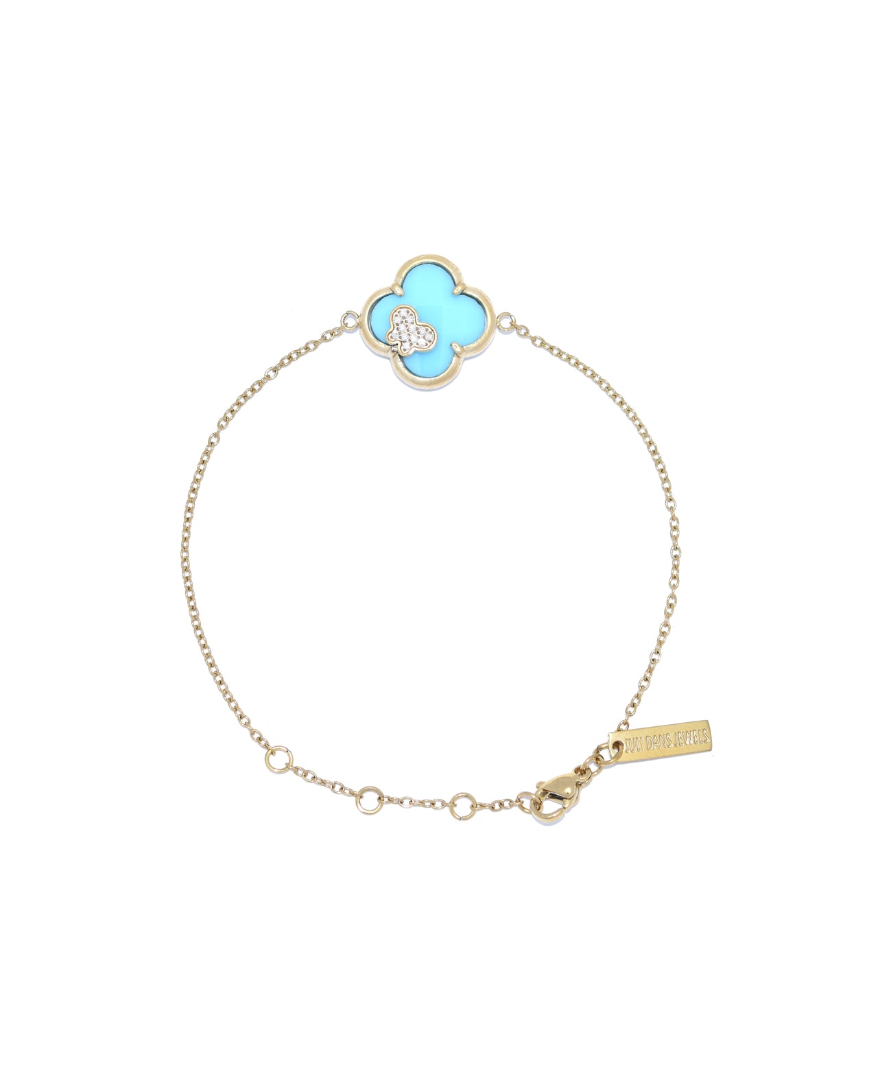 Nurozis | Clover Bracelet – Baby Blue