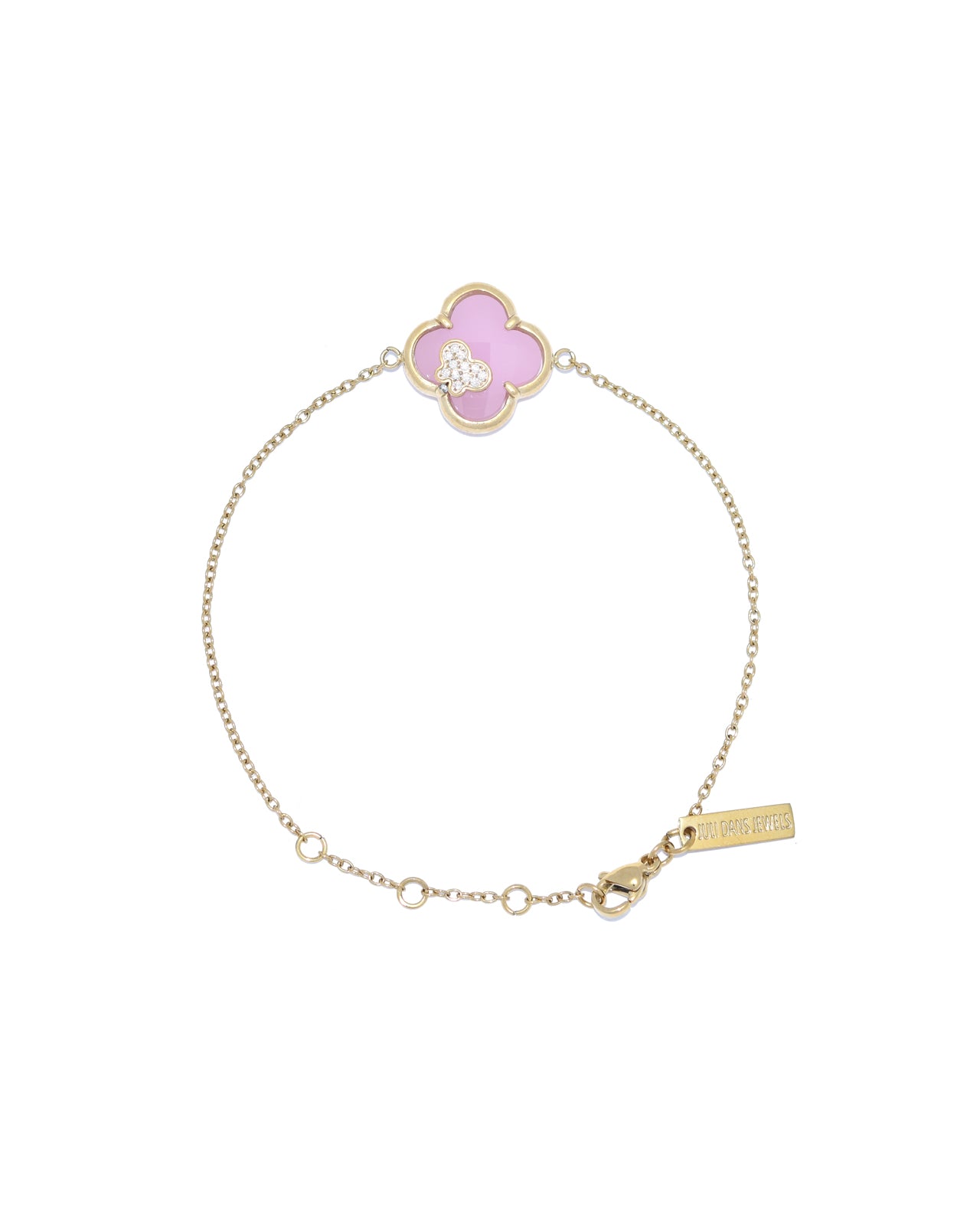 Nurozis | Clover Bracelet – Baby Pink