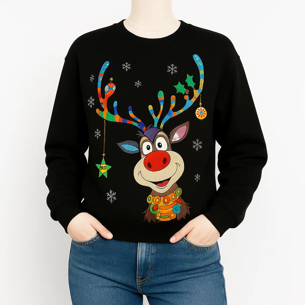 Women’s Christmas Reindeer Sweater | Bright Style