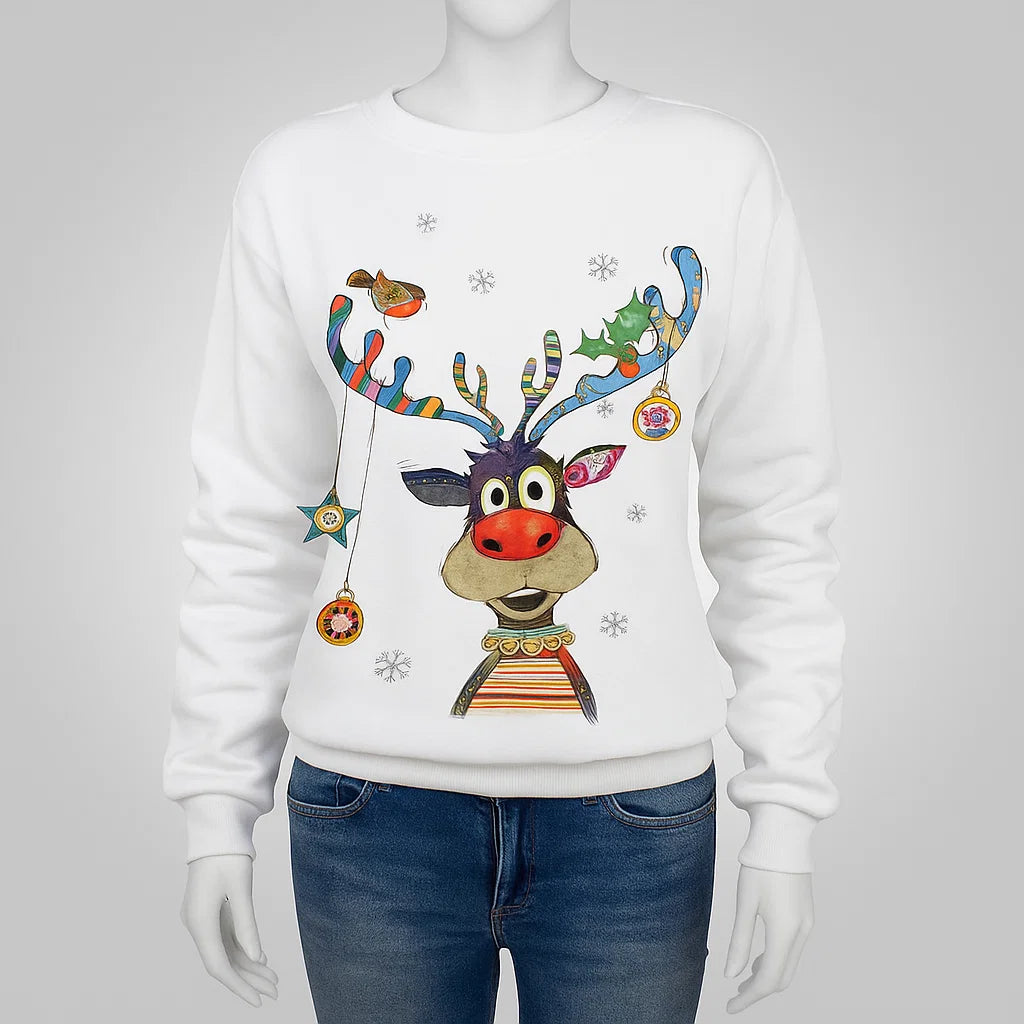 Women’s Christmas Reindeer Sweater | Bright Style