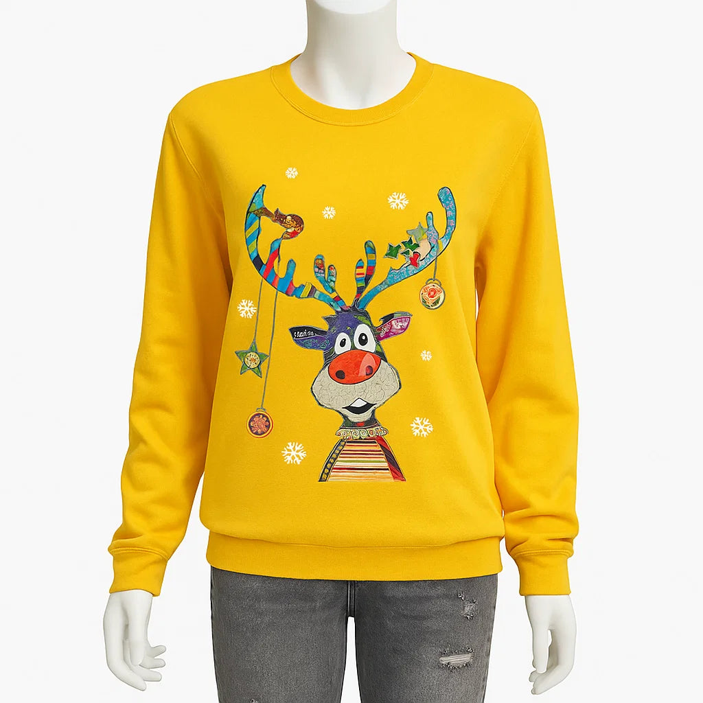 Women’s Christmas Reindeer Sweater | Bright Style