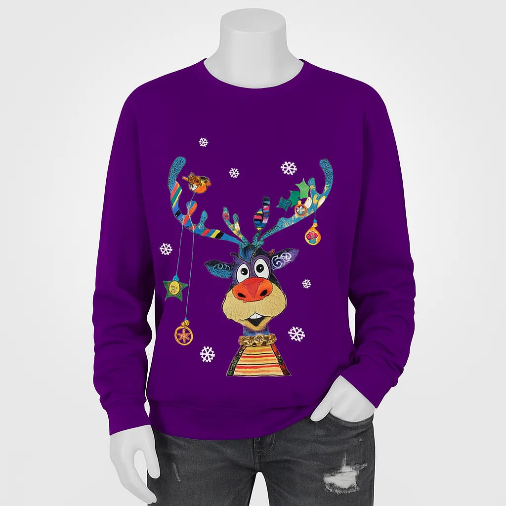 Women’s Christmas Reindeer Sweater | Bright Style