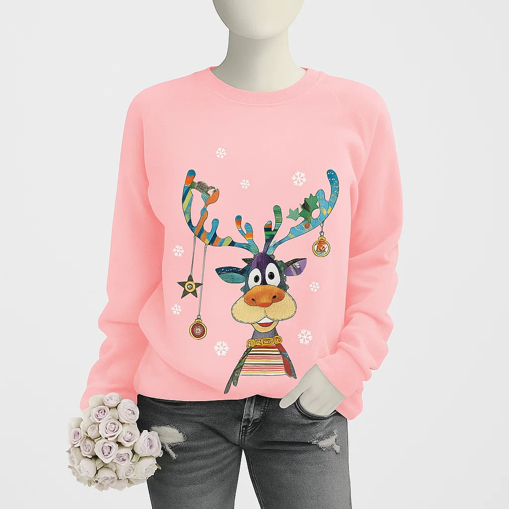 Women’s Christmas Reindeer Sweater | Bright Style