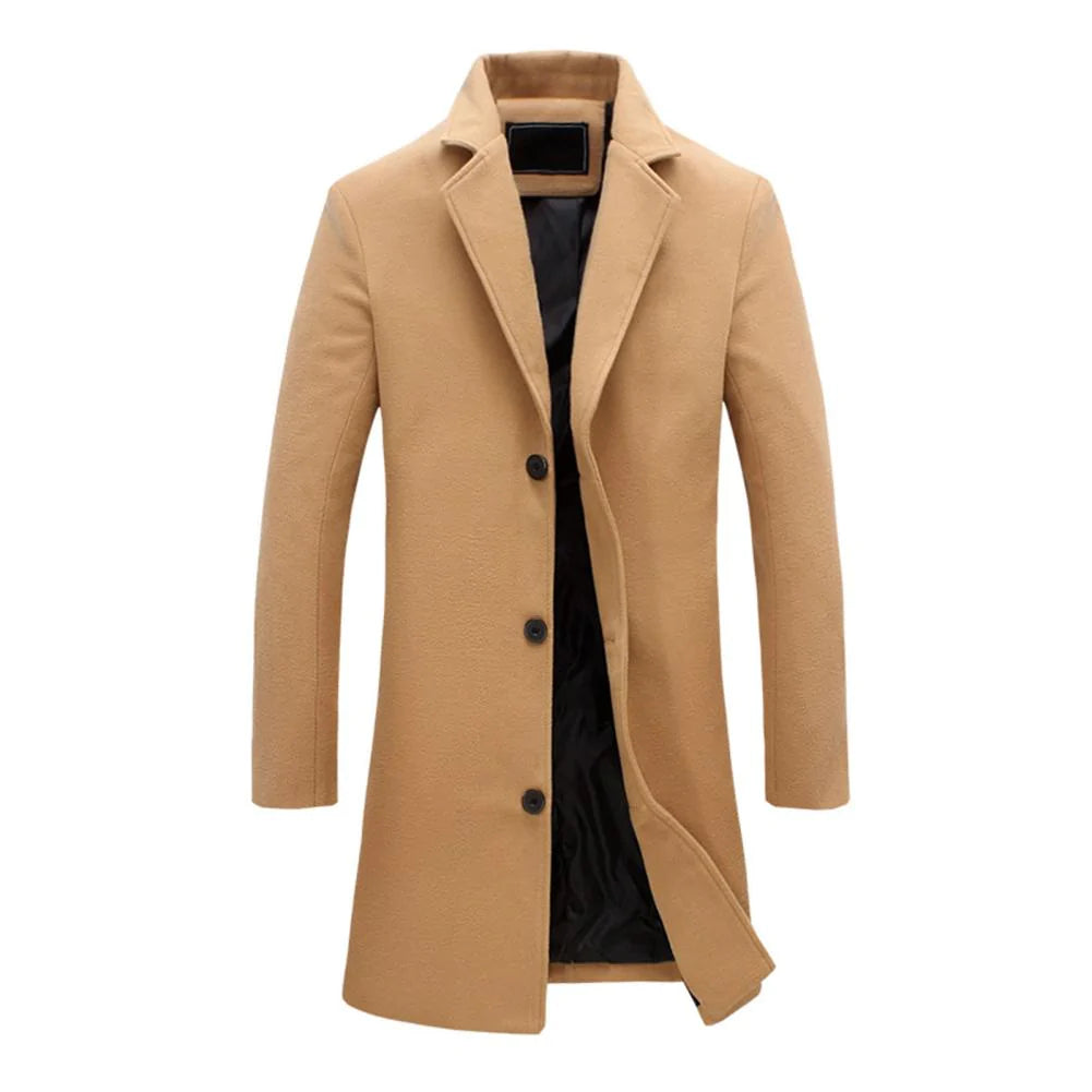 Men’s Camel Wool Coat | Classic
