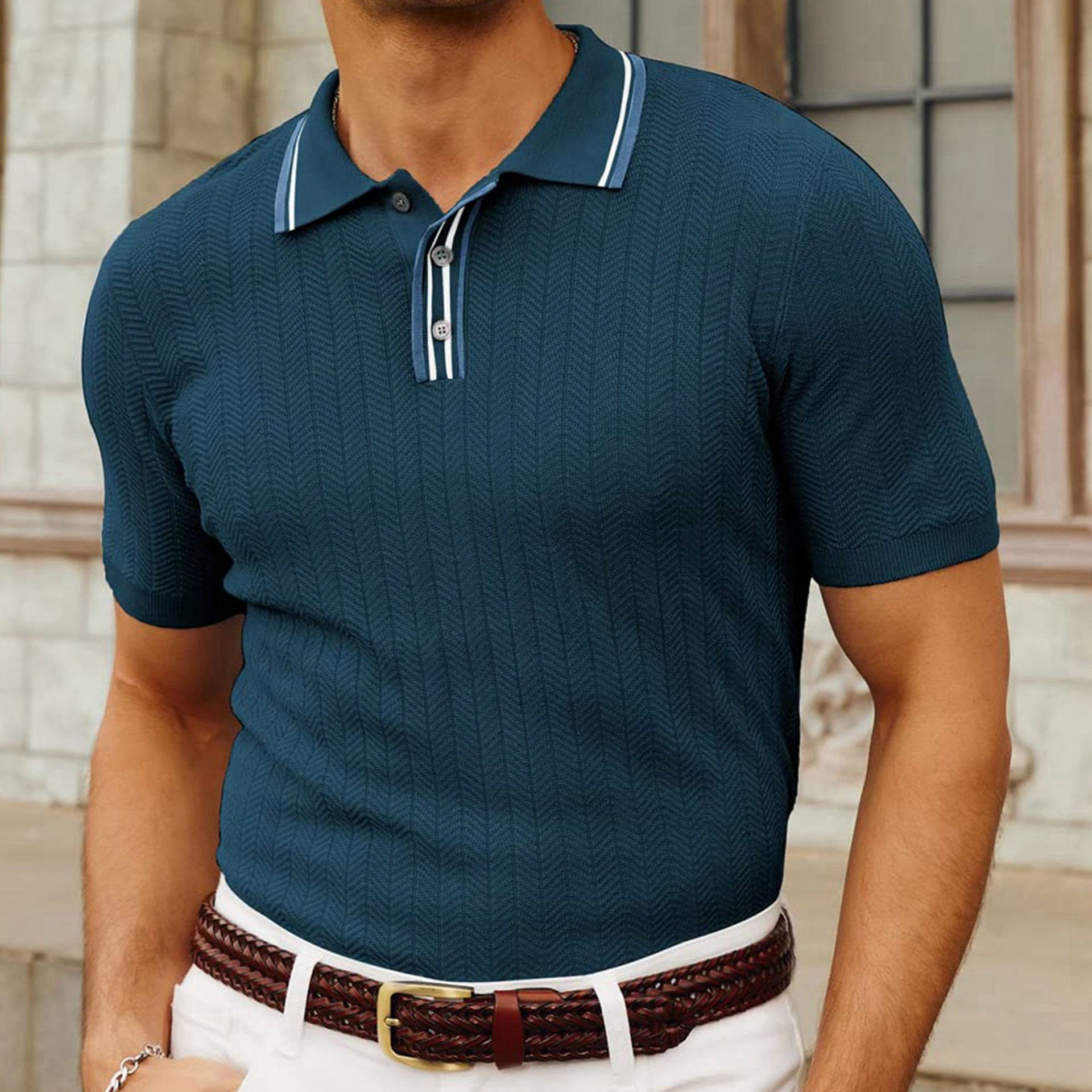 Nurozis | Refined Elegant Knitted Polo