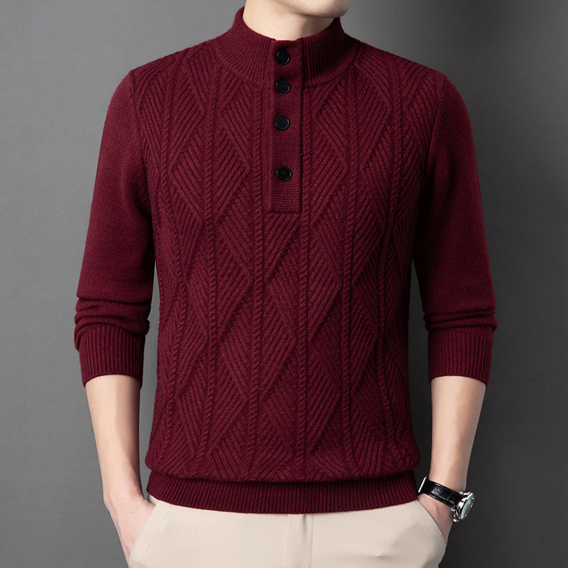 Men Textured Pullover Sweater | Stylish