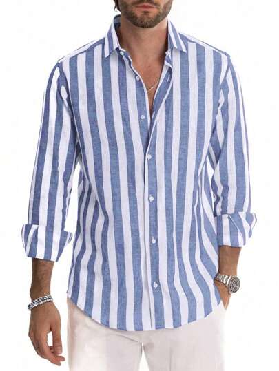 Nurozis | Men’s Striped Summer Shirt
