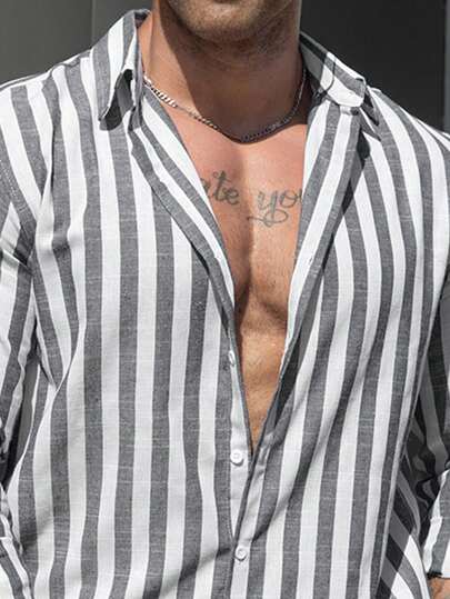 Nurozis | Men’s Striped Summer Shirt