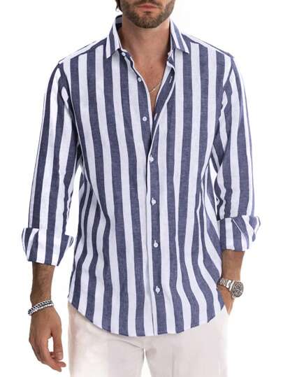 Nurozis | Men’s Striped Summer Shirt