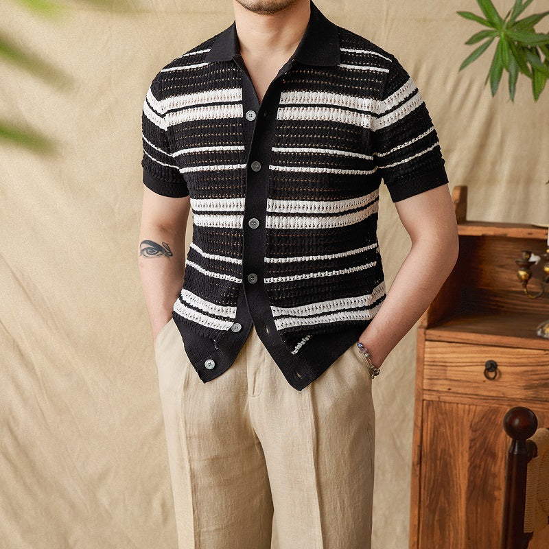 Nurozis | Classic Summer Striped Polo Shirt