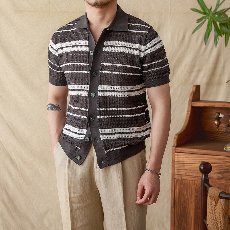 Nurozis | Classic Summer Striped Polo Shirt