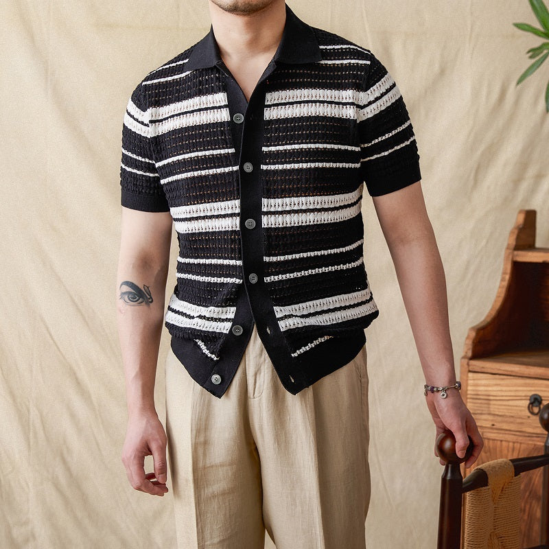 Nurozis | Classic Summer Striped Polo Shirt