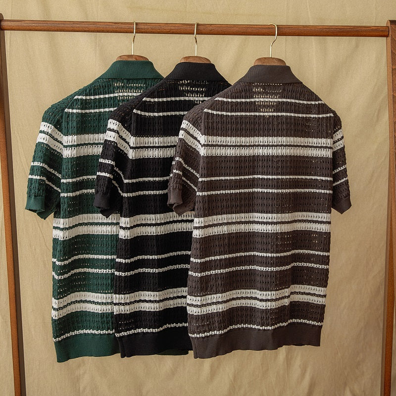 Nurozis | Classic Summer Striped Polo Shirt
