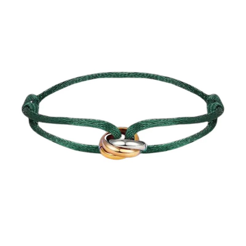 Nurozis | Trinity Stainless Steel Cord Bracelet