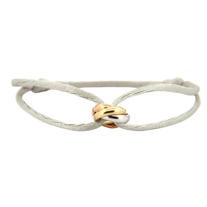 Nurozis | Trinity Stainless Steel Cord Bracelet