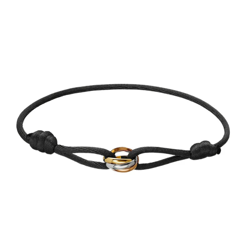 Nurozis | Trinity Stainless Steel Cord Bracelet