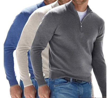 RICK | Comfortabele Pullover met Rits voor Heren