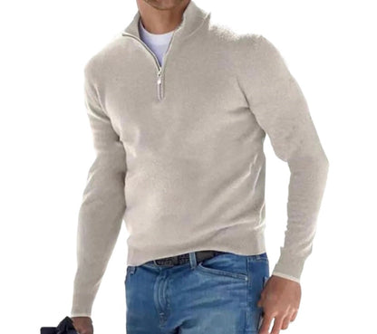 RICK | Comfortabele Pullover met Rits voor Heren