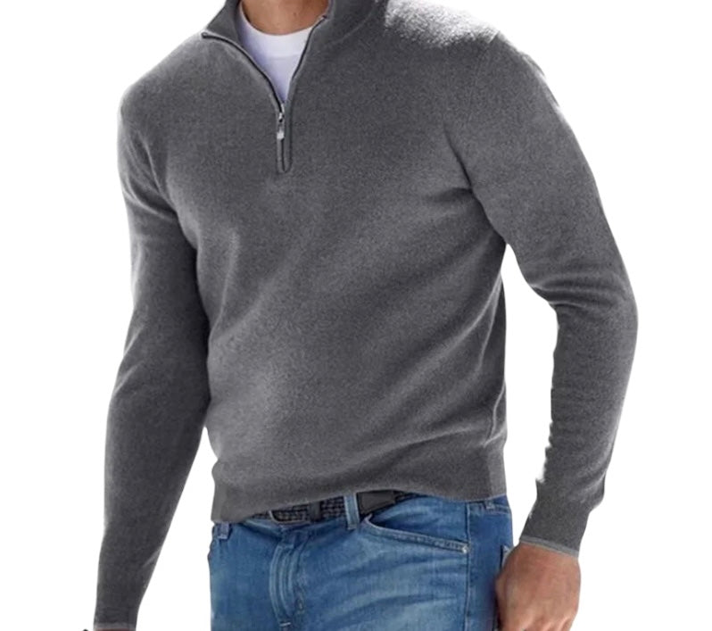 RICK | Comfortabele Pullover met Rits voor Heren