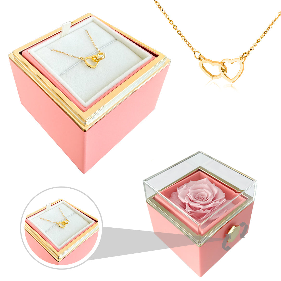 Nurozis | Eternal Rose with Hidden Love Necklace