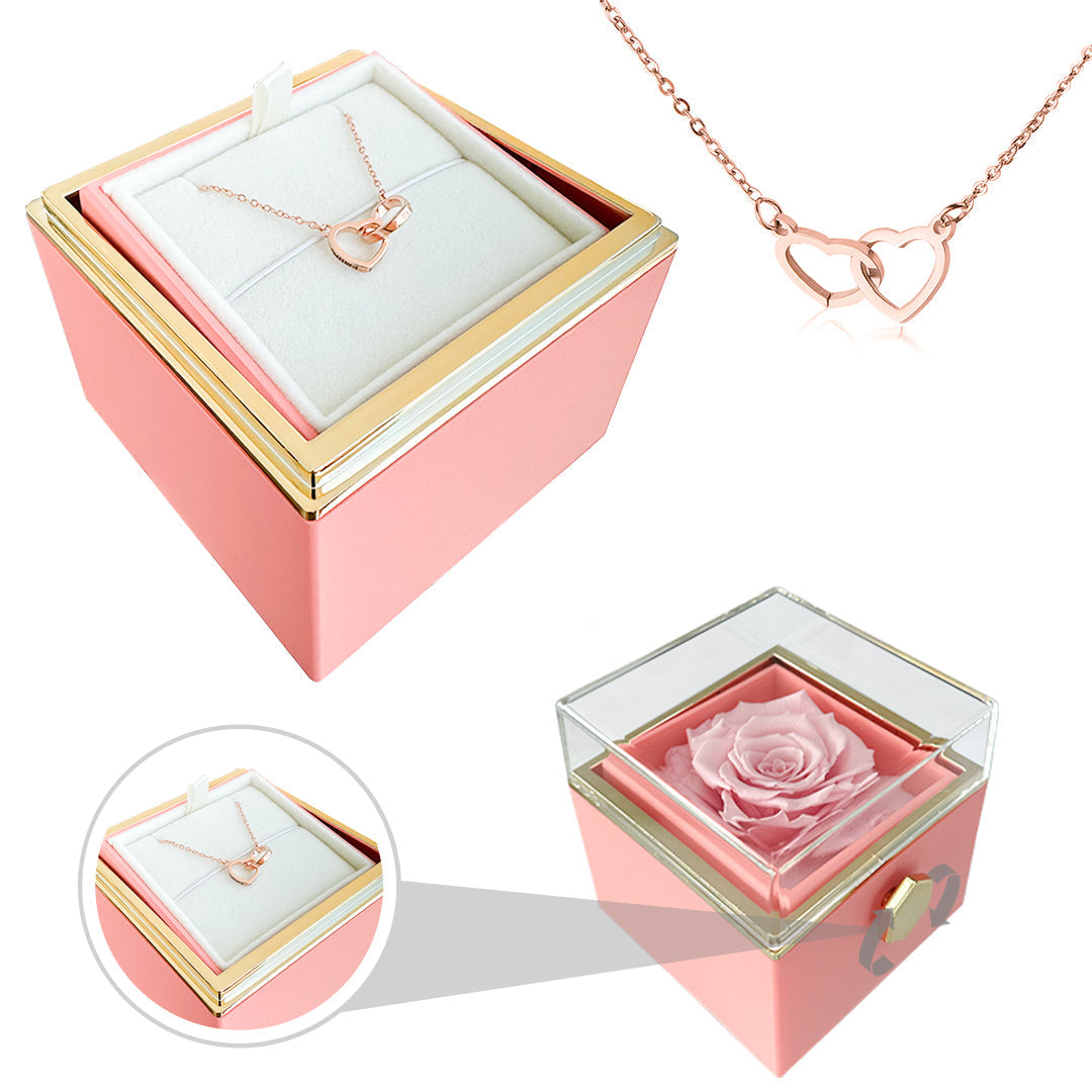 Nurozis | Eternal Rose with Hidden Love Necklace