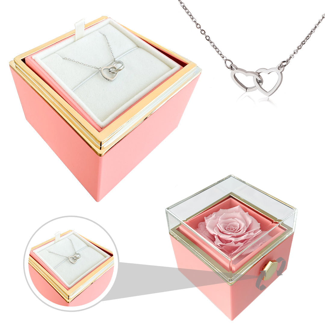 Nurozis | Eternal Rose with Hidden Love Necklace