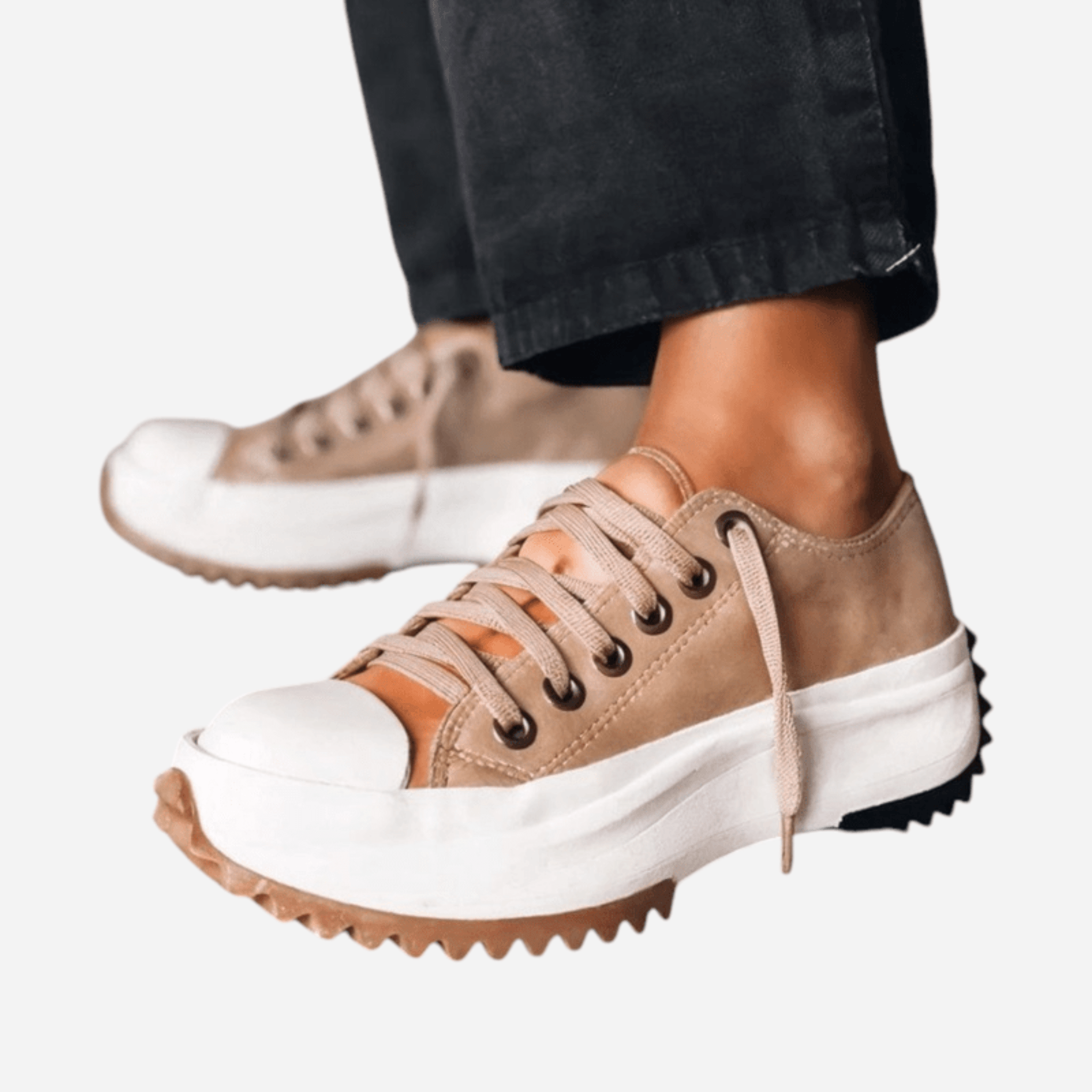 Nurozis | Platform Leather Trainers