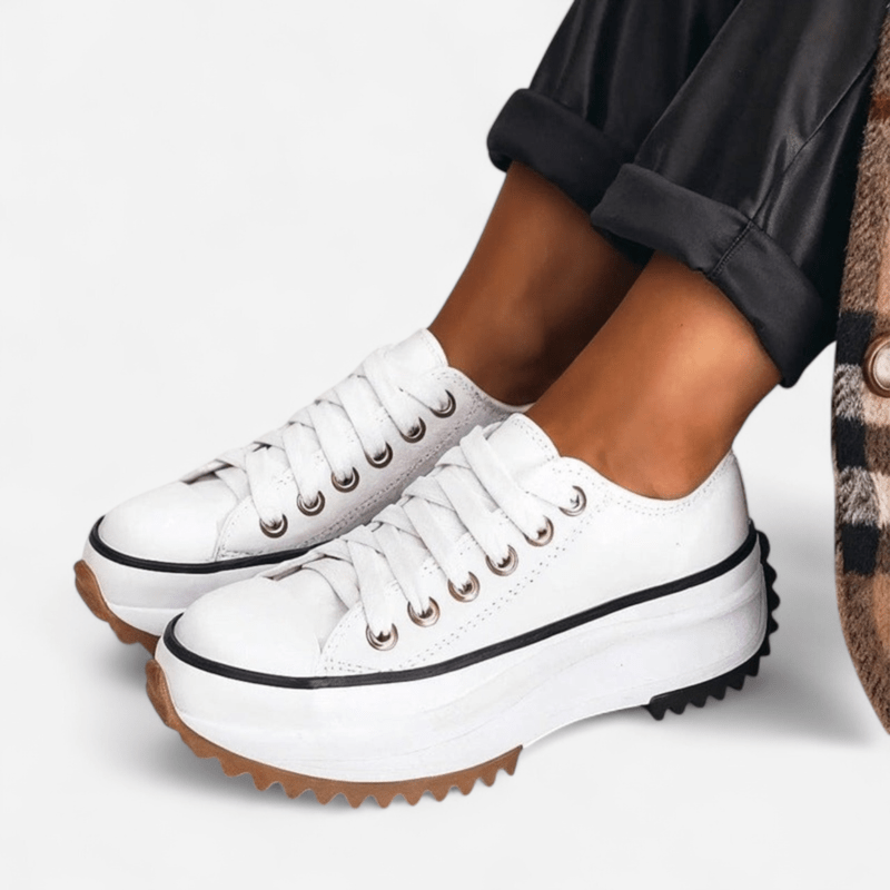 Nurozis | Platform Leather Trainers