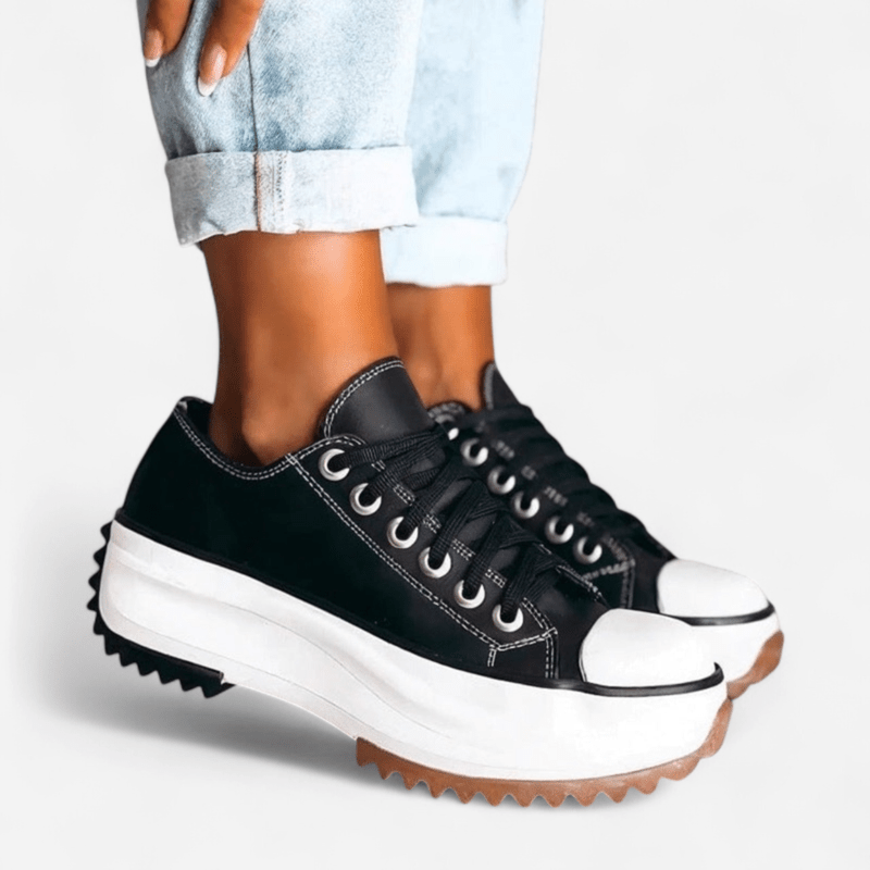 Nurozis | Platform Leather Trainers