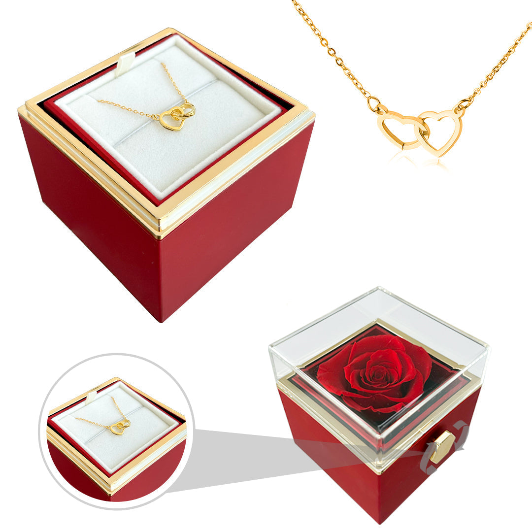Nurozis | Eternal Rose with Hidden Love Necklace