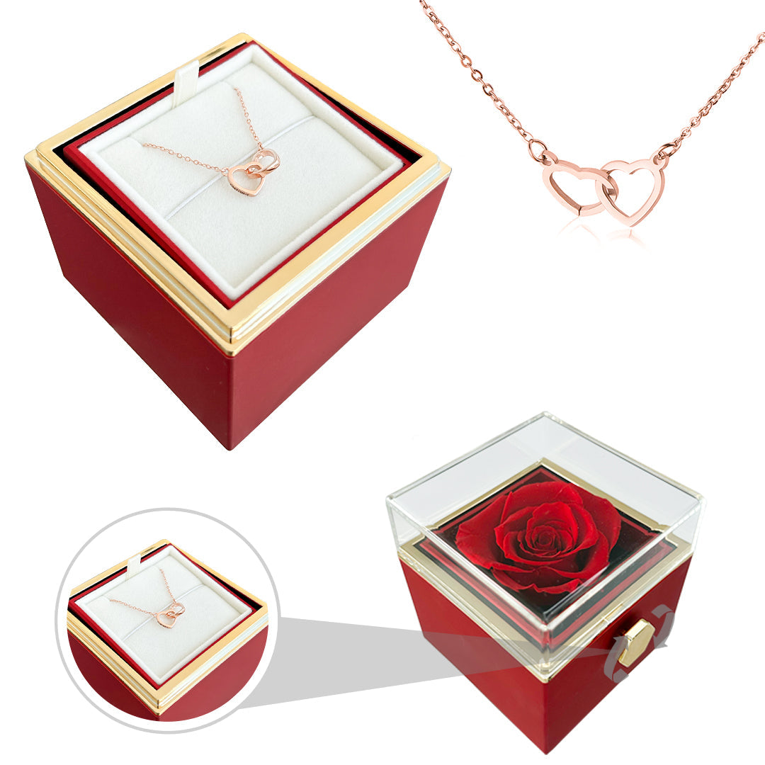 Nurozis | Eternal Rose with Hidden Love Necklace