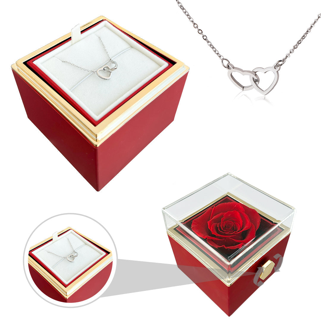 Nurozis | Eternal Rose with Hidden Love Necklace