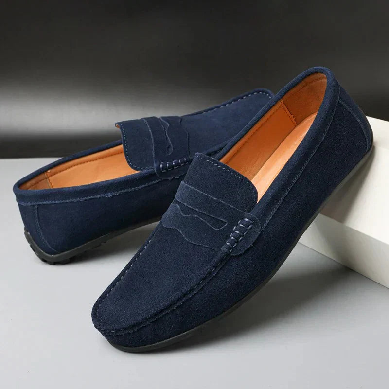 Nurozis | Retro Suède Loafers For Men