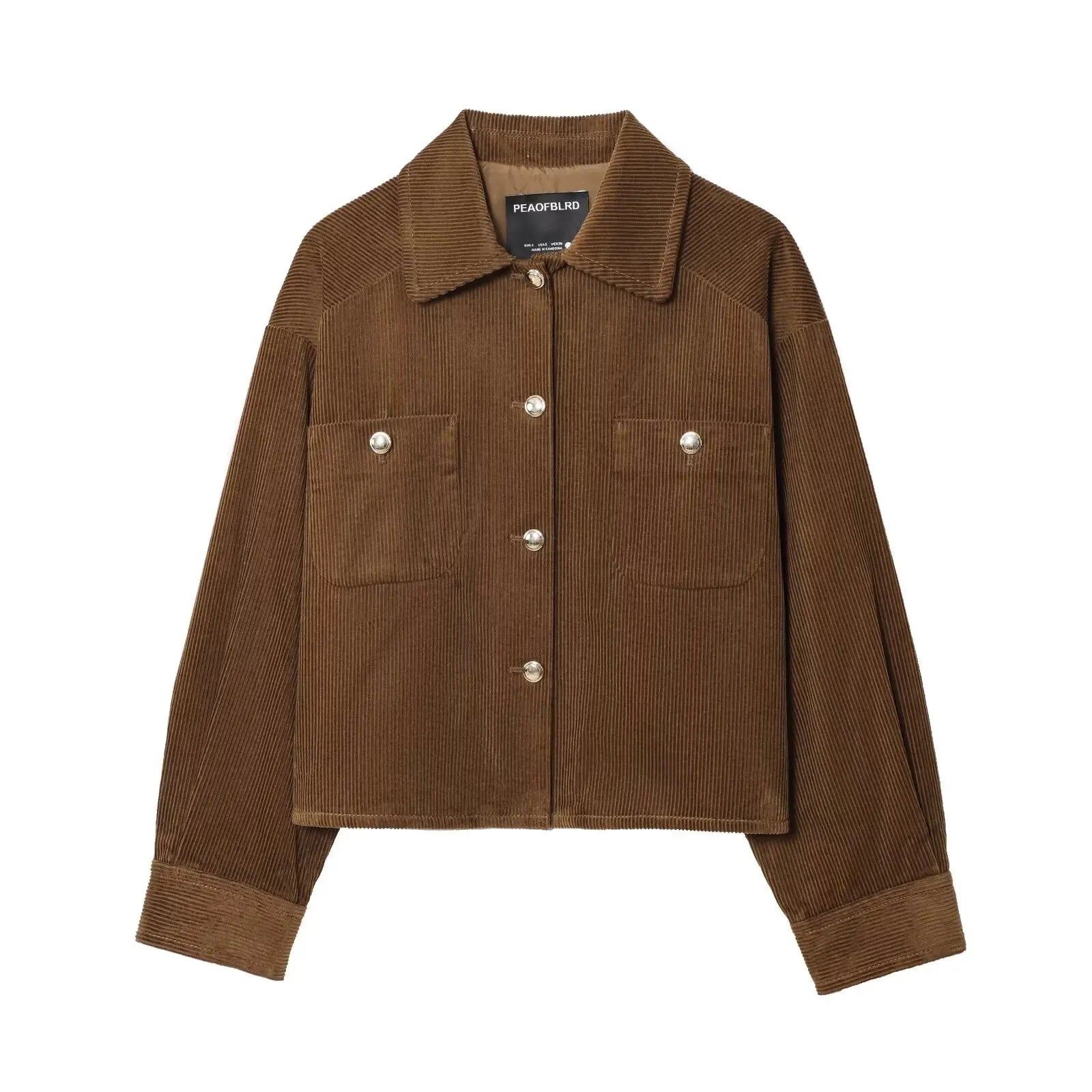 Women’s Button-Up Corduroy Jacket | Stylish