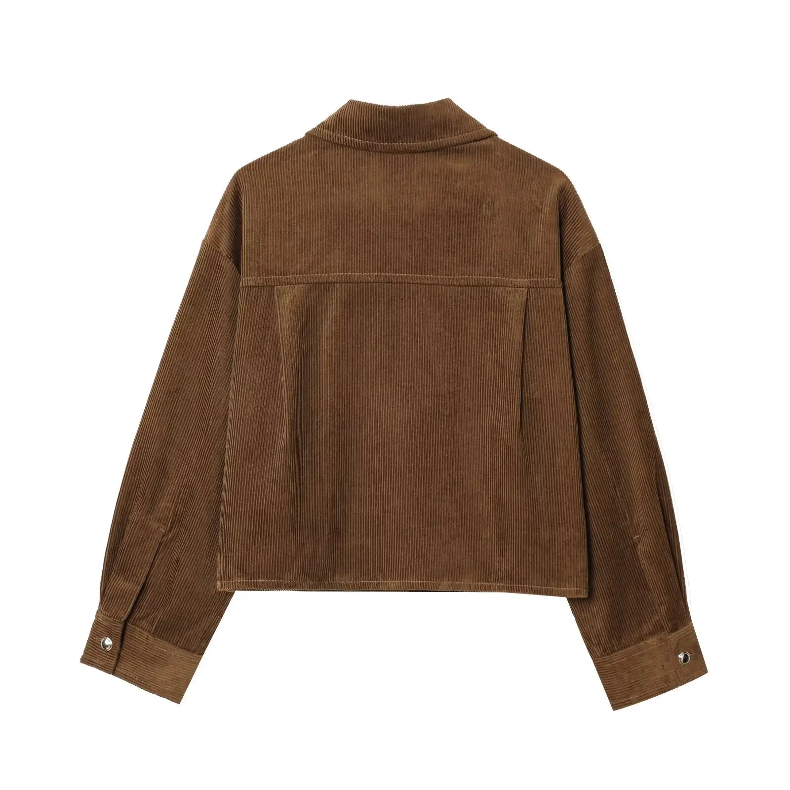 Women’s Button-Up Corduroy Jacket | Stylish