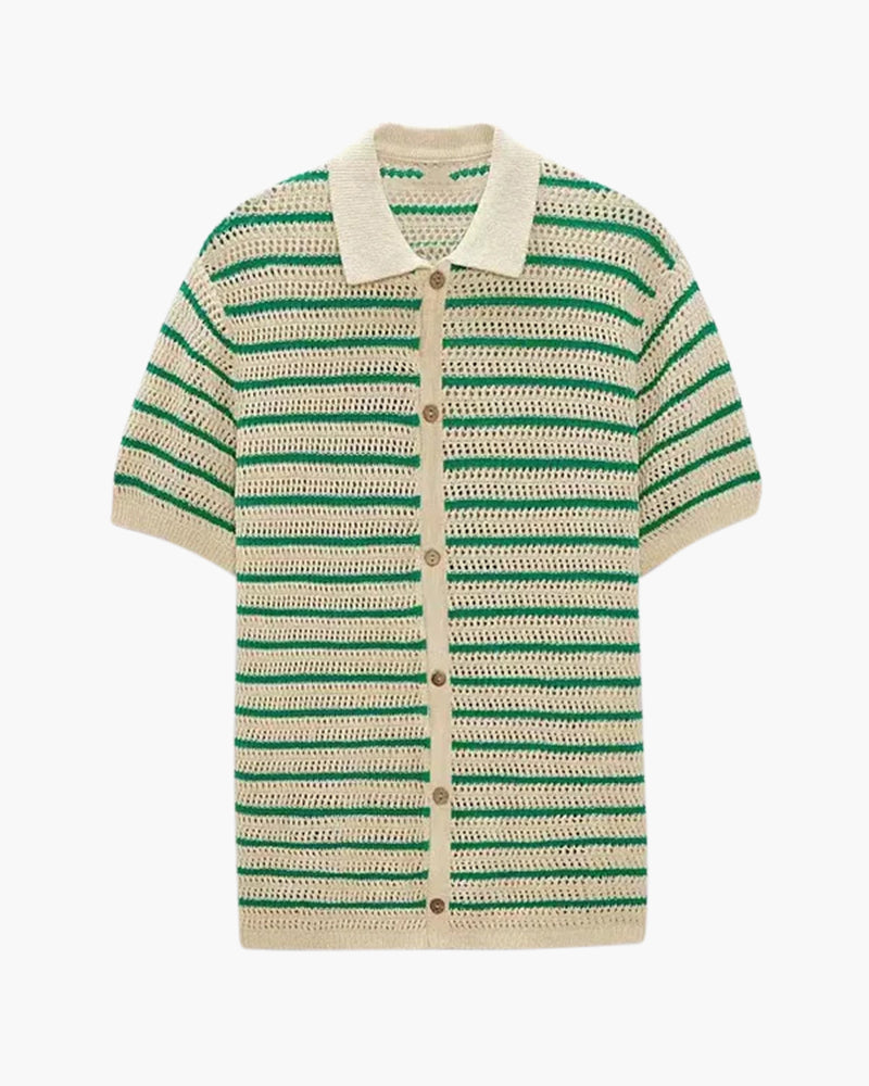 Nurozis | Marbella Short Knitted Sleeve Shirt