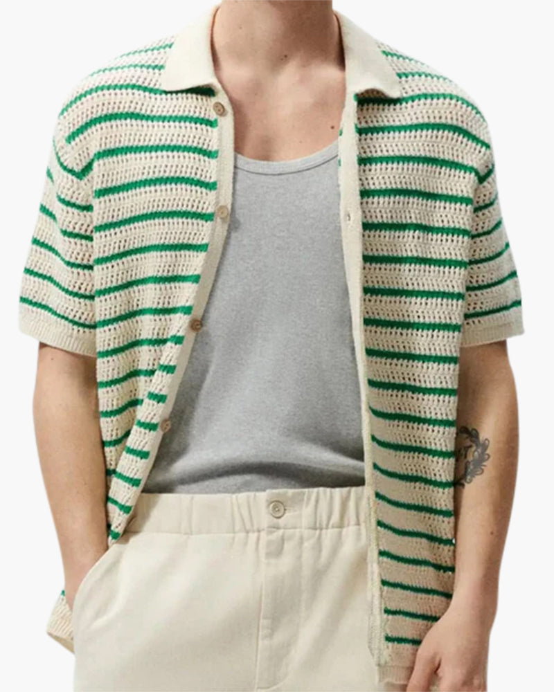 Nurozis | Marbella Short Knitted Sleeve Shirt