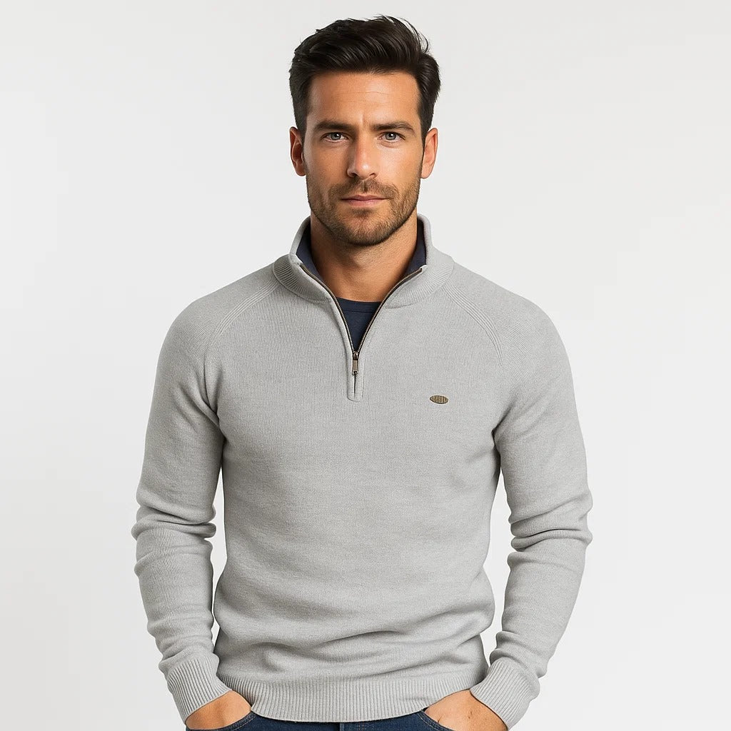 Men’s Quarter-Zip Sweater | Stylish