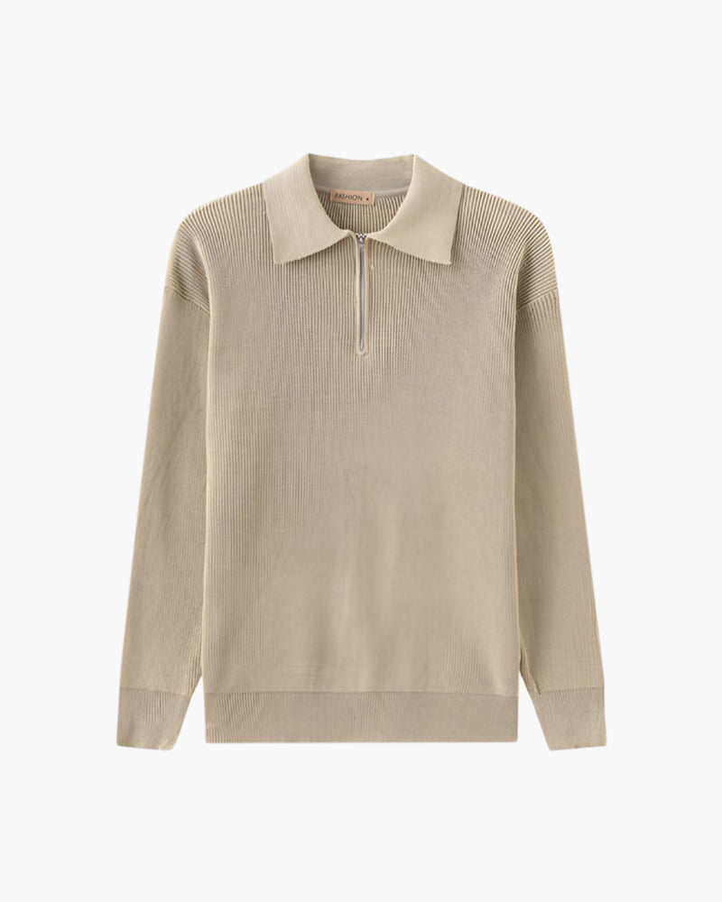 Nurozis | Knitted Zip-Up Sweater