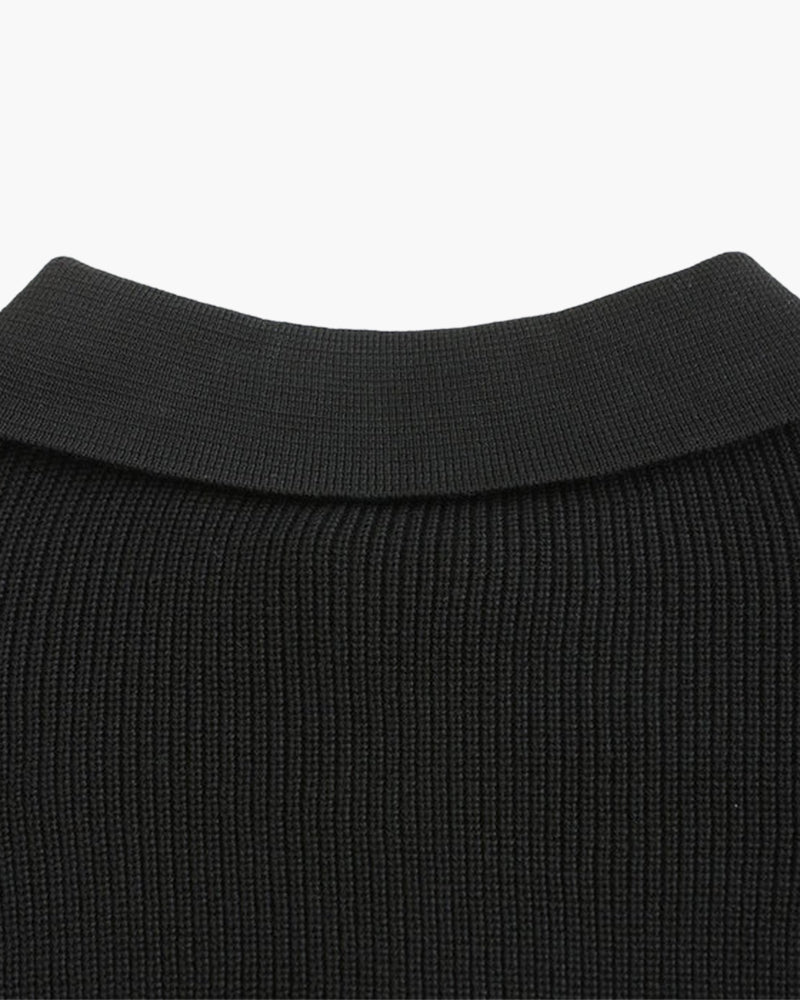 Nurozis | Knitted Zip-Up Sweater