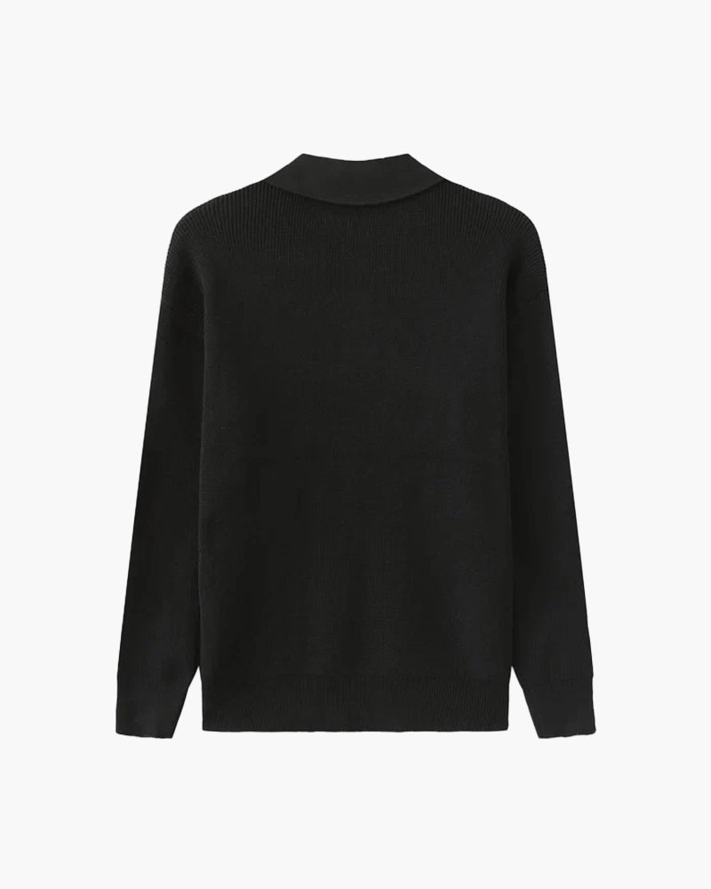 Nurozis | Knitted Zip-Up Sweater