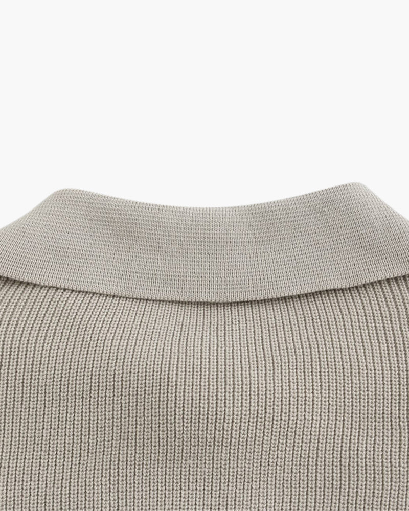 Nurozis | Knitted Zip-Up Sweater