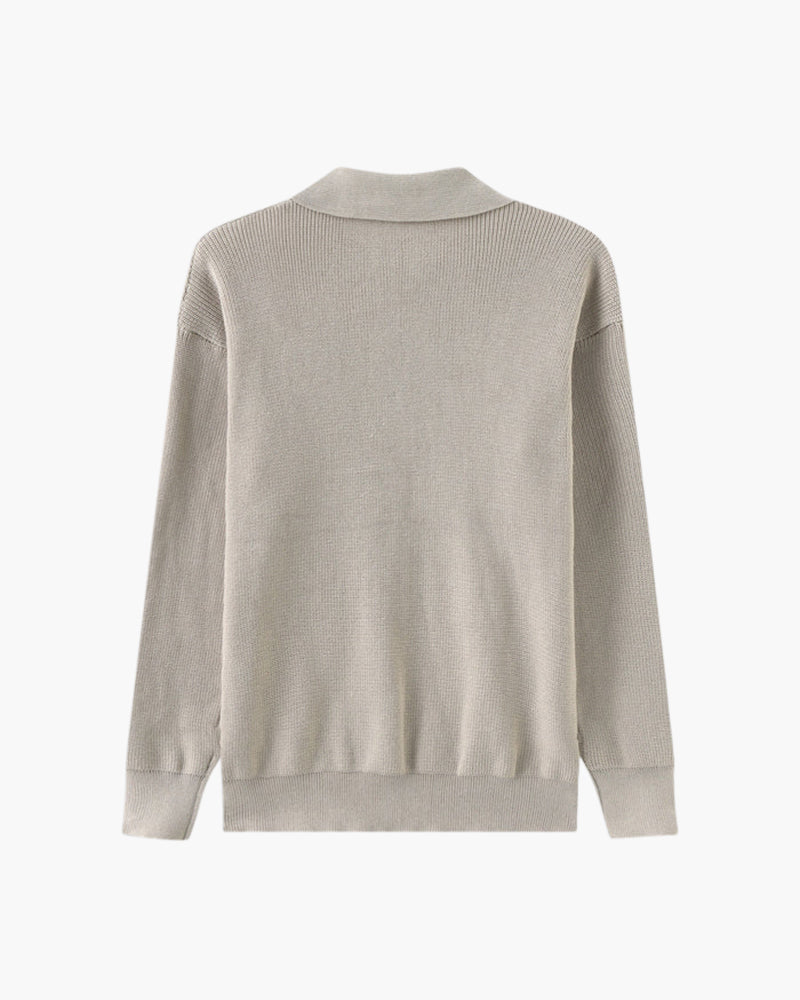 Nurozis | Knitted Zip-Up Sweater