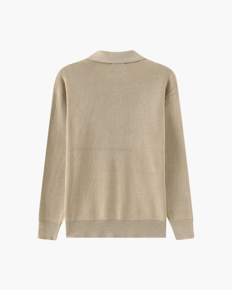 Nurozis | Knitted Zip-Up Sweater